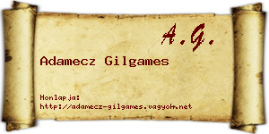 Adamecz Gilgames névjegykártya